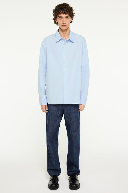 Ossian Poplin light blue